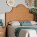 bali & pari Melanie Bohemian Light Honey Rattan King Size Standalone Headboard - BSOMelanie-Wood/Light Honey-King-HB