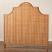 bali & pari Melanie Bohemian Light Honey Rattan King Size Standalone Headboard - BSOMelanie-Wood/Light Honey-King-HB