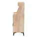 Baxton Studio Pavone Mid-Century Modern Oak Brown Wood Kitchen Cabinet - BSOFP-2402-2001B-Natural/Black-Kitchen Cabinet