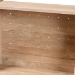 Baxton Studio Pavone Mid-Century Modern Oak Brown Wood Kitchen Cabinet - BSOFP-2402-2001B-Natural/Black-Kitchen Cabinet