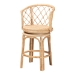bali & pari Ayu Bohemian Light Honey Rattan Swivel Counter Stool