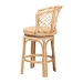 bali & pari Ayu Bohemian Light Honey Rattan Swivel Counter Stool - BSOAYU-Natural Rattan-CS