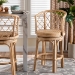 bali & pari Ayu Bohemian Light Honey Rattan Swivel Counter Stool - BSOAYU-Natural Rattan-CS