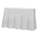 bali & pari Palm Bohemian White Scallop Rattan Console Table