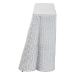 bali & pari Palm Bohemian White Scallop Rattan Console Table - BSOPalm-White Rattan-Console Table