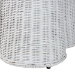 bali & pari Palm Bohemian White Scallop Rattan Console Table - BSOPalm-White Rattan-Console Table