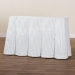 bali & pari Palm Bohemian White Scallop Rattan Console Table - BSOPalm-White Rattan-Console Table
