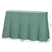 bali & pari Palm Bohemian Seafoam Green Scallop Rattan Console Table - BSOPalm-Green Rattan-Console Table