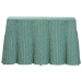 bali & pari Palm Bohemian Seafoam Green Scallop Rattan Console Table - BSOPalm-Green Rattan-Console Table