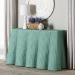 bali & pari Palm Bohemian Seafoam Green Scallop Rattan Console Table - BSOPalm-Green Rattan-Console Table