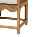 bali & pari Seranay Bohemian Scallop Light Honey Rattan Accent Bench - BSOPalm Short-Natural Rattan-Bench