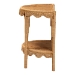 bali & pari Paisley Bohemian Scallop Light Honey Rattan Console Table - BSOPalm Short-Natural Rattan-Console Table