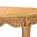 bali & pari Paisley Bohemian Scallop Light Honey Rattan Console Table - BSOPalm Short-Natural Rattan-Console Table