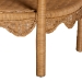 bali & pari Paisley Bohemian Scallop Light Honey Rattan Console Table - BSOPalm Short-Natural Rattan-Console Table