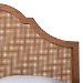 Baxton Studio Alecia Mid-Century Ash Walnut Wood Queen Size Platform Bed - BSOMG9780-1/9704-Queen