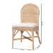bali & pari Bilu Bohemian Natural Rattan Dining Chair - BSODC829B-Bilu-Light Honey Rattan-DC