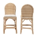 bali & pari Bilu Bohemian Natural Rattan 2-Piece Counter Stool Set - BSODC829-CB-Bilu-Light Honey Rattan-Counter Stool