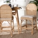 bali & pari Bilu Bohemian Natural Rattan 2-Piece Counter Stool Set - BSODC829-CB-Bilu-Light Honey Rattan-Counter Stool
