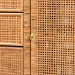bali & pari Vivan Bohemian Honey Rattan and Mahogany Wood 3-Drawer Storage Cabinet - BSOVivan-SV2089-Natural-Rattan-Cabinet