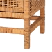 bali & pari Vivan Bohemian Honey Rattan and Mahogany Wood 3-Drawer Storage Cabinet - BSOVivan-SV2089-Natural-Rattan-Cabinet