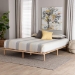 Baxton Studio Calhoun Japandi Queen Size Bed Frame - BSOBBT61200-Natural-Queen