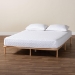 Baxton Studio Calhoun Japandi Queen Size Bed Frame - BSOBBT61200-Natural-Queen