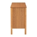 Baxton Studio Jenn Golden Brown Wood Japandi 6-Drawer Dresser with Distressed-Finished Rattan - BSOMG9006-5703R Rattan/NTOak1203-6D-Dresser