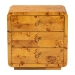bali & pari Netra Modern and Contemporary Natural Real Burl Wood 3-Drawer Nightstand - BSOKL-1569-Natural Burl Op1-Ebony-3DW-NS-BOXED