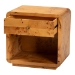 bali & pari Netra Modern and Contemporary Natural Real Burl Wood 1-Drawer Nightstand - BSOKL-1570-Natural Burl Op1-Ebony-NS-BOXED