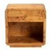 bali & pari Netra Modern and Contemporary Natural Real Burl Wood 1-Drawer Nightstand - BSOKL-1570-Natural Burl Op1-Ebony-NS-BOXED