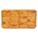 bali & pari Netra Modern and Contemporary Natural Real Burl Wood 6-Drawer Dresser - BSOKL-1571-Natural Burl Op1-Ebony-6DW-Dresser-BOXED