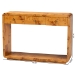 bali & pari Netra Modern and Contemporary Natural Real Burl Wood Console Table - BSOKL-1572-Natural Burl Op1-Ebony-3DW-Console Table-BOXED