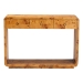 bali & pari Netra Modern and Contemporary Natural Real Burl Wood Console Table - BSOKL-1572-Natural Burl Op1-Ebony-3DW-Console Table-BOXED