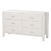 Baxton Studio Laria Modern White Teddy-Bear Fabric King Size 4-Piece Bedroom Set - BSOBBT61176 A1-White-King 4PC Bedroom Set