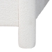 Baxton Studio Laria Modern White Teddy-Bear Fabric King Size 4-Piece Bedroom Set - BSOBBT61176 A1-White-King 4PC Bedroom Set