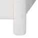 Baxton Studio Laria Modern White Teddy-Bear Fabric King Size Platform Bed - BSOBBT61176 A1-White-King