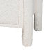 Baxton Studio Laria Modern White Teddy-Bear Fabric 2-Drawer Nightstand - BSOBBT3225-White-NS