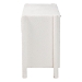 Baxton Studio Laria Modern White Teddy-Bear Fabric 6-Drawer Dresser - BSOBBT2054 A1-White-Dresser