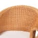 bali & pari Tamara Bohemian Braided Honey Rattan Dining Chair - BSOTamara-Light Honey Rattan-AC