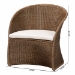 bali & pari Kintamani Bohemian Greywashed Rattan Accent Chair - BSOKintamani-Grey/Rattan-CC