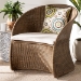bali & pari Kintamani Bohemian Greywashed Rattan Accent Chair - BSOKintamani-Grey/Rattan-CC