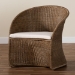 bali & pari Kintamani Bohemian Greywashed Rattan Accent Chair - BSOKintamani-Grey/Rattan-CC