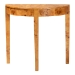 bali & pari Jihan Modern and Contemporary Natural Real Burl Wood Half-Moon Console Table - BSOKL-1593-Natural Burl Op1-Jihan-Console Table-BOXED