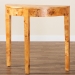 bali & pari Jihan Modern and Contemporary Natural Real Burl Wood Half-Moon Console Table - BSOKL-1593-Natural Burl Op1-Jihan-Console Table-BOXED
