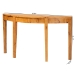 bali & pari Jihan Modern and Contemporary Natural Real Burl Wood Half-Moon Large Console Table - BSOKL-1594-Natural Burl Op1-Mina-Console Table-BOXED