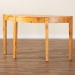 bali & pari Jihan Modern and Contemporary Natural Real Burl Wood Half-Moon Large Console Table - BSOKL-1594-Natural Burl Op1-Mina-Console Table-BOXED