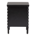 Baxton Studio Malinda Classic Black Wood 2-Drawer End Table with Spindle Legs - BSOJY24A172-Black/Wooden-End Table