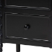 Baxton Studio Malinda Classic Black Wood 2-Drawer End Table with Spindle Legs - BSOJY24A172-Black/Wooden-End Table