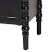 Baxton Studio Malinda Classic Black Wood 2-Drawer End Table with Spindle Legs - BSOJY24A172-Black/Wooden-End Table