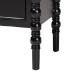 Baxton Studio Malinda Classic Black Wood 3-Drawer End Table with Spindle Legs - BSOJY24A173-Black/Wooden-End Table